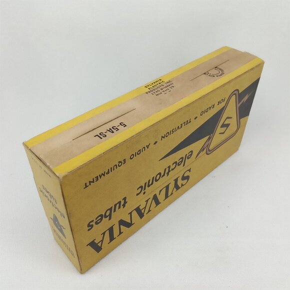 WWII Era Electronic Tube With Box Set Of 5 Sylvania Model 6BY6 NOS NIB 1940s - Picture 16 of 16